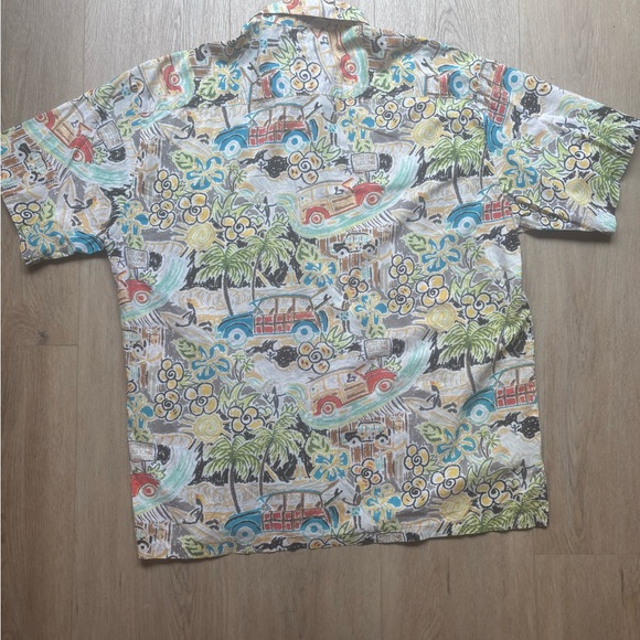 Kahala Hawaiian Islands Men’s XL Cotton Short Sleeve Button-Up Shirt Multicolor - Picture 4 of 9